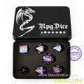 Customized Printing Black Tinbox for Dice